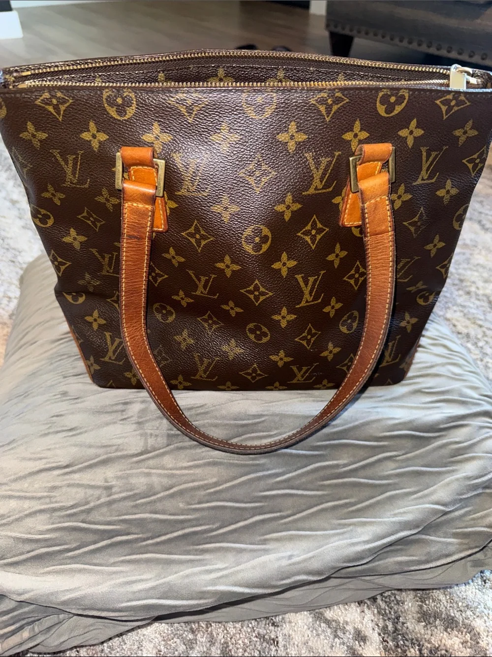 Authentic Vintage Louis Vuitton Monogram Cabas Piano Tote Handbag